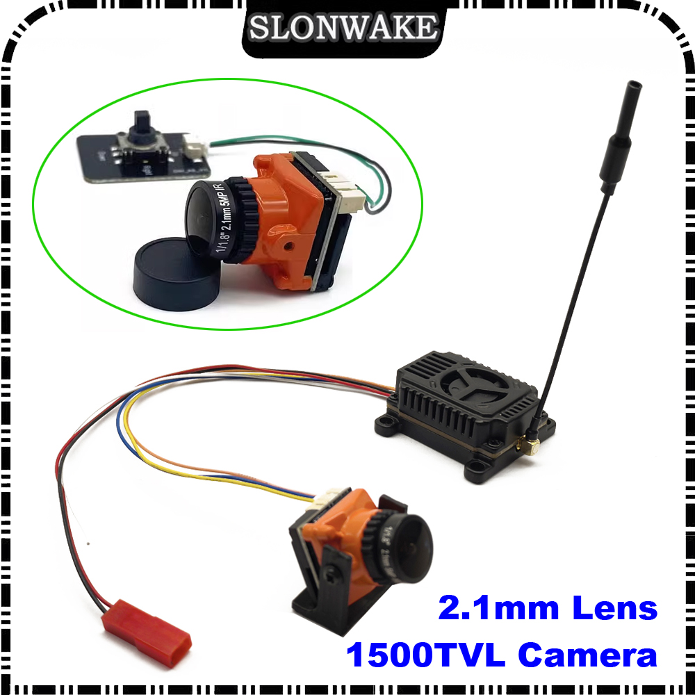 Drone Racing Vtx - すぐに使える5.8G 48CH 4000mW切り替え式送信機VTXと2.1mmミニCMOS 1500TVLカメラ、ケーブルセット付きレーシングドローンFPVセット