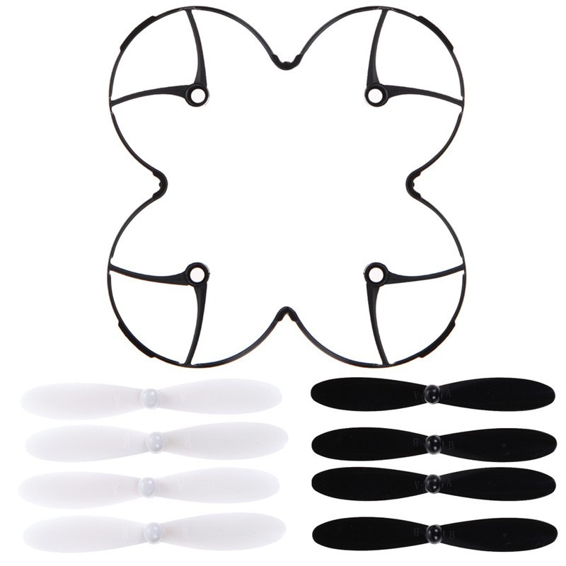 Drone Racing Propeller - Hubsan X4/X6 プロペラガードリング + 8 個の小道具