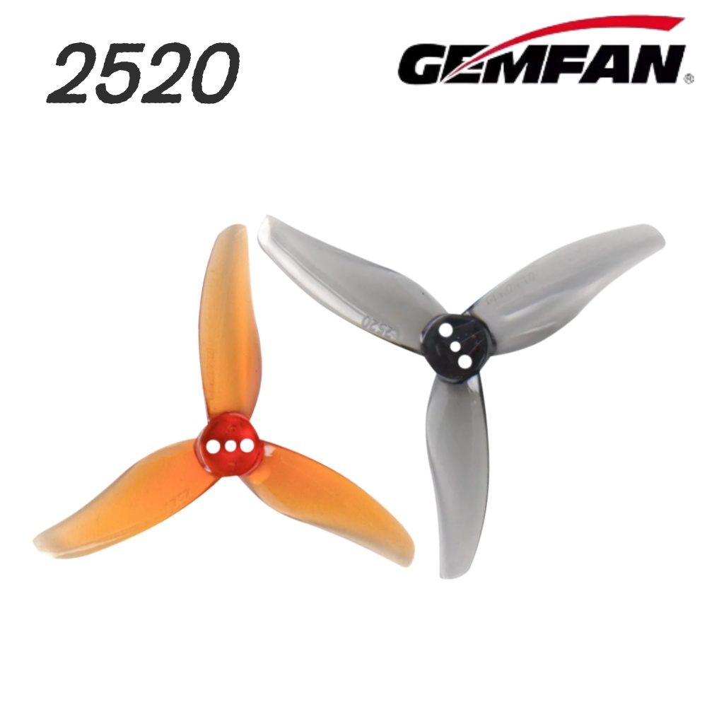 Drone Racing Motor - 4ペア Gemfan Hurricane 2520 2.5X2X3 3ブレードPCプロペラ