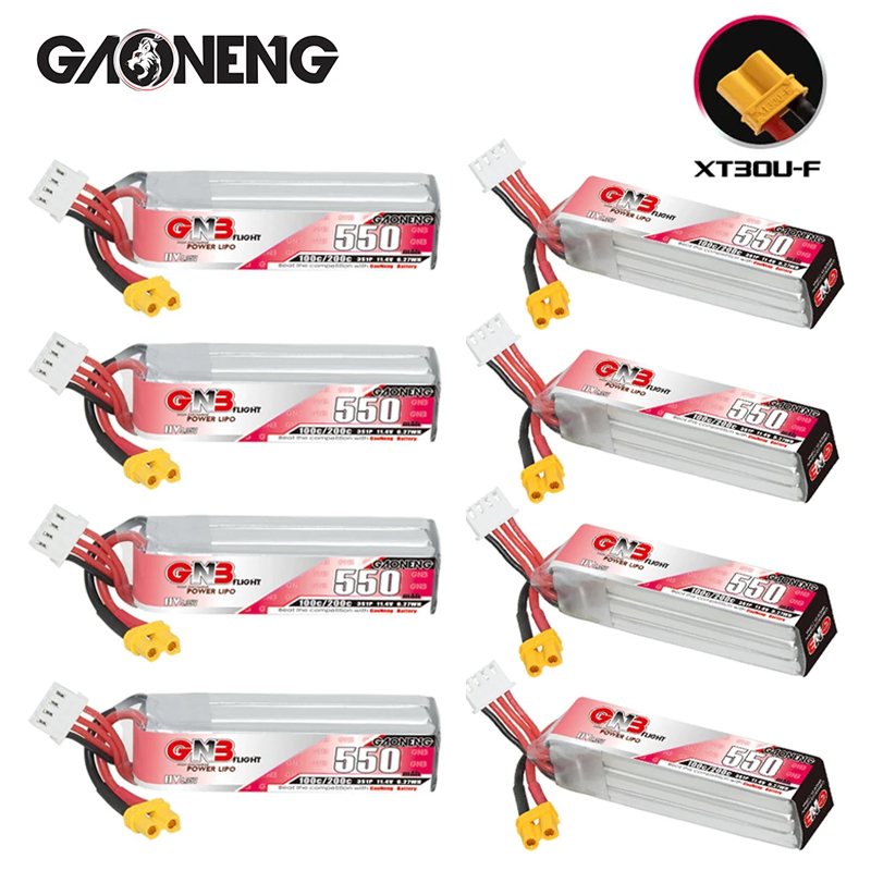 GNB HV 11.4V 550mAh 100C/200C  - Drone Racing Battery のレビューと価格