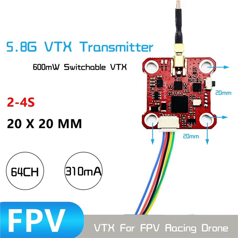 B27B MINI008 VTX 64CH 5.8G アナロ - Drone Racing Vtx のレビューと価格